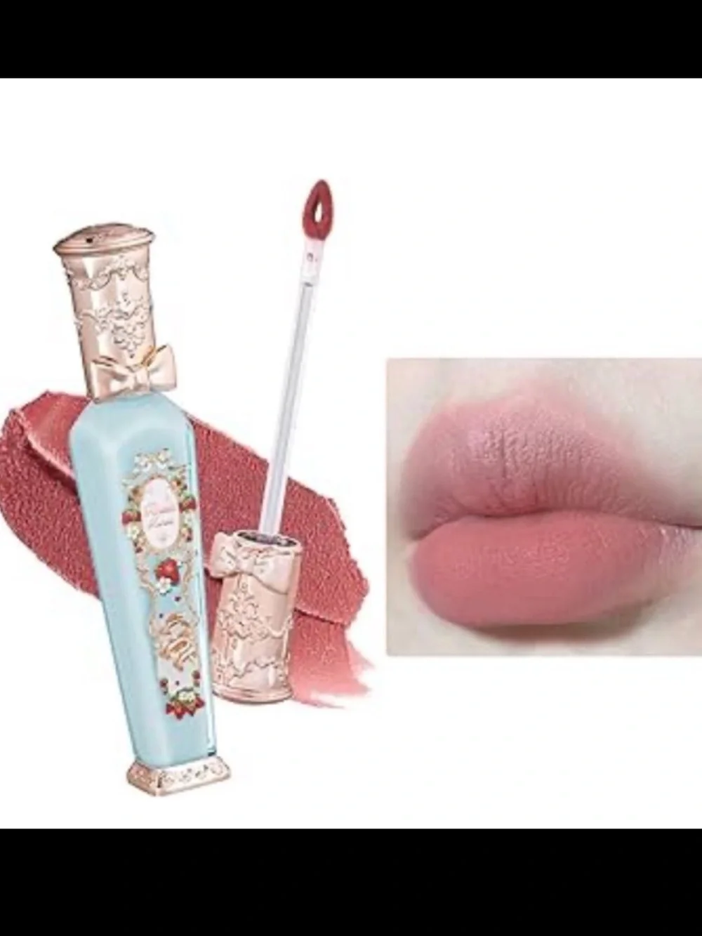 Flower Knows Strawberry Rococo Liquid Lip Cloud Lipstick Peachy Milk S02
